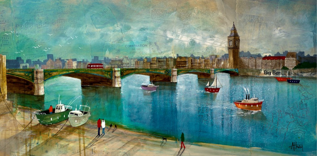 Paintings and Artwork featuring Boating and Waterways