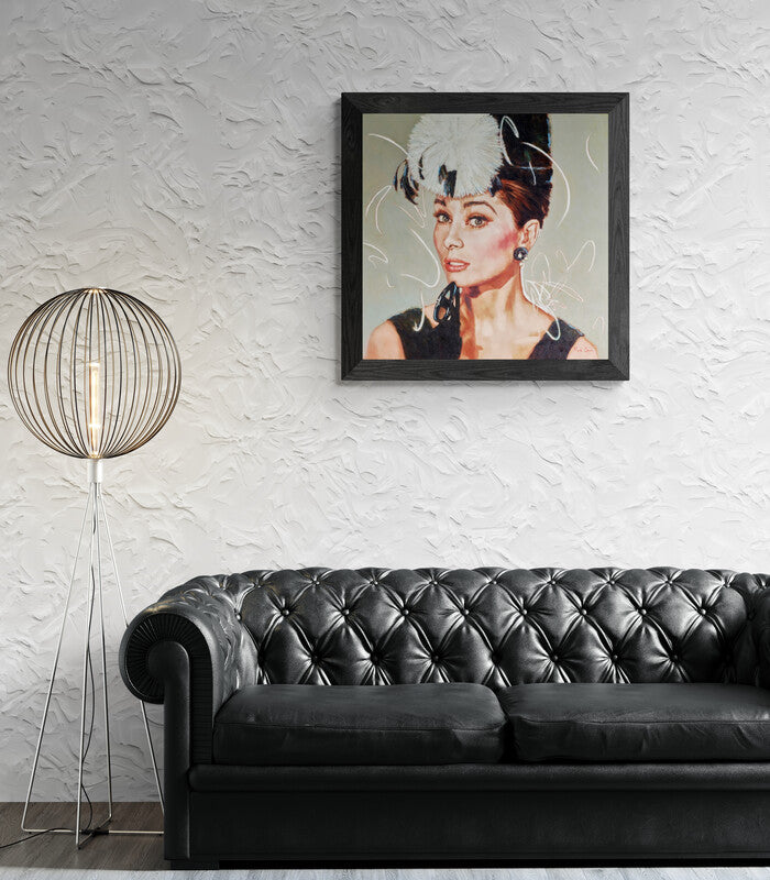 Audrey Hepburn with Black and White Hat | Mark Spain Original | Free UK ...