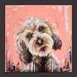 Samantha Ellis cockapoo framed artwork