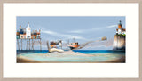 Gary Walton limited edition framed art print ship bottle