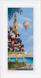 Gary Walton Original artwork Amalfi balloon ride framed