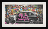 Mr.Brainwash Black Cab Framed