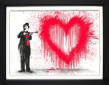 Mr.Brainwash Spray Love Framed