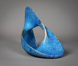 Adam Paddon blue bronze abstract sculpture