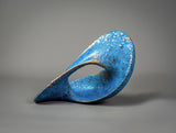 Adam Paddon blue bronze abstract sculpture