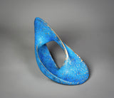 Adam Paddon blue bronze abstract sculpture