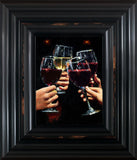 Fabian Perez Wine glasses framed artwork
