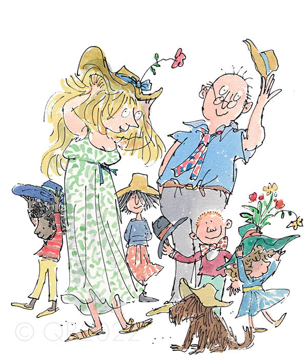 H is for Hair | Quentin Blake Collector's Art Print | The Rose Gallery