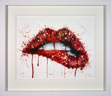 Stephen Graham Read My Lips mixed media framed art